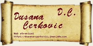 Dušana Čerković vizit kartica